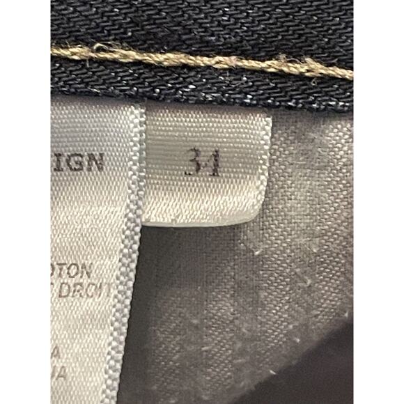 Size 34 Made In USA Lova Design Blue Jeans Denim Button Fly - Picture 13 of 15